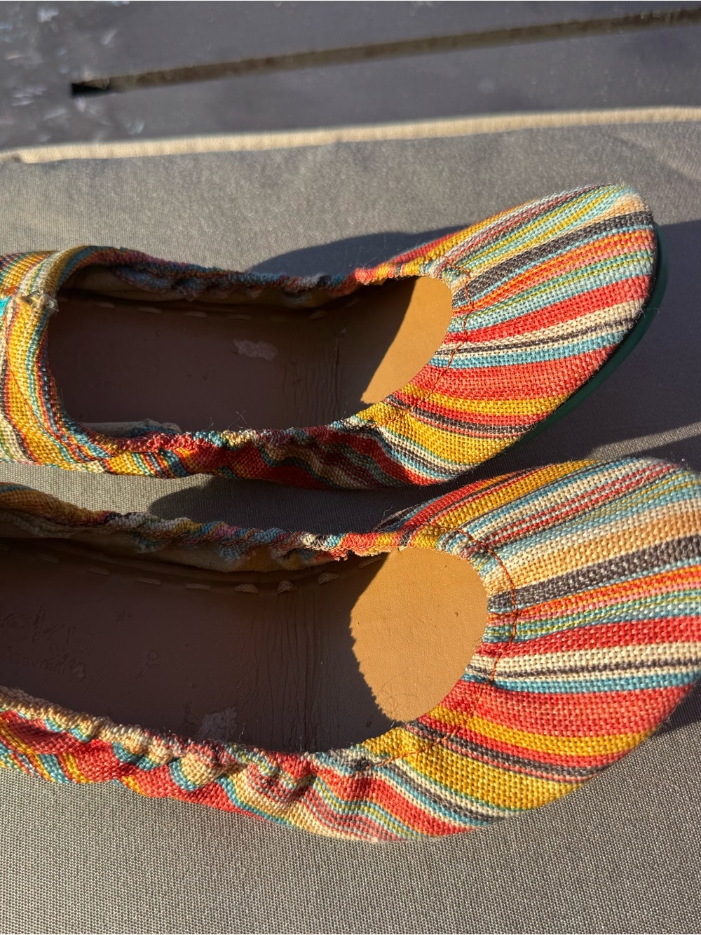 Tieks Women's Striped Canvas Ballet Flats